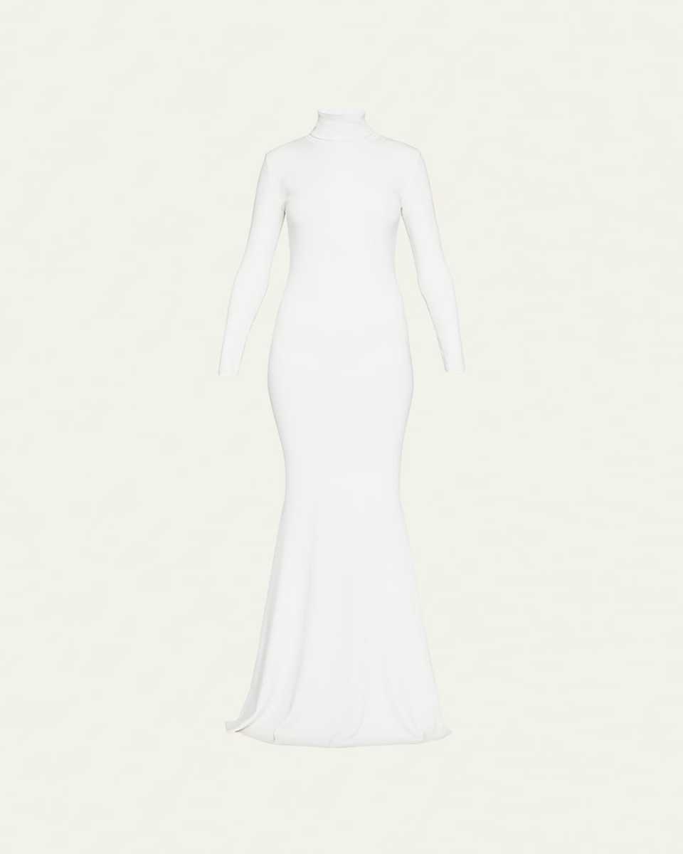 Turtleneck Evening Gown